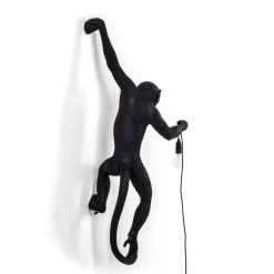 The Monkey Lamp Black Hanging Version Left