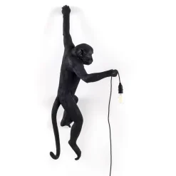 The Monkey Lamp Black Hanging Version Left
