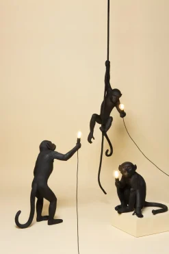 The Monkey Lamp Black Standing Version
