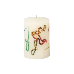 TOILETPAPER Large Candle SNAKES WHITE
