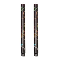 TOILETPAPER Set of 2 Stem Candles SNAKES BLACK