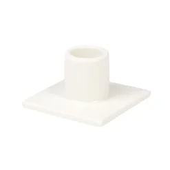 WHITE Taper candle holder